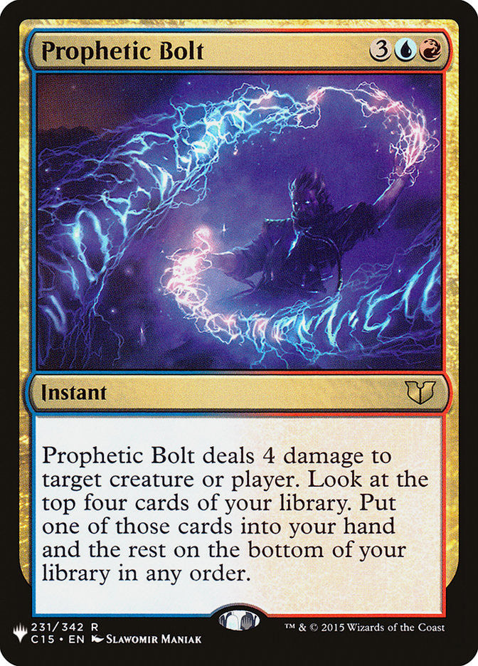 Prophetic Bolt [The List] | Card Merchant Takapuna
