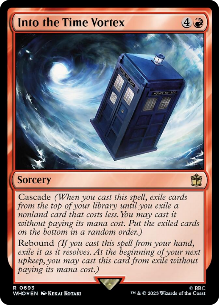 Into the Time Vortex (Surge Foil) [Doctor Who] | Card Merchant Takapuna