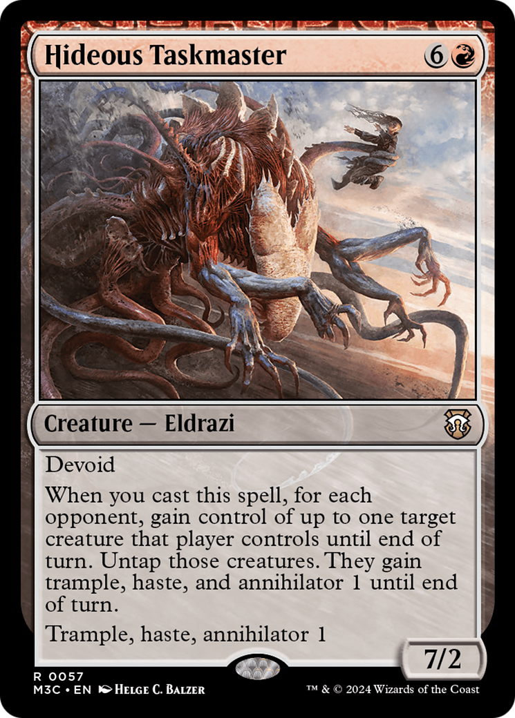 Hideous Taskmaster (Ripple Foil) [Modern Horizons 3 Commander] | Card Merchant Takapuna