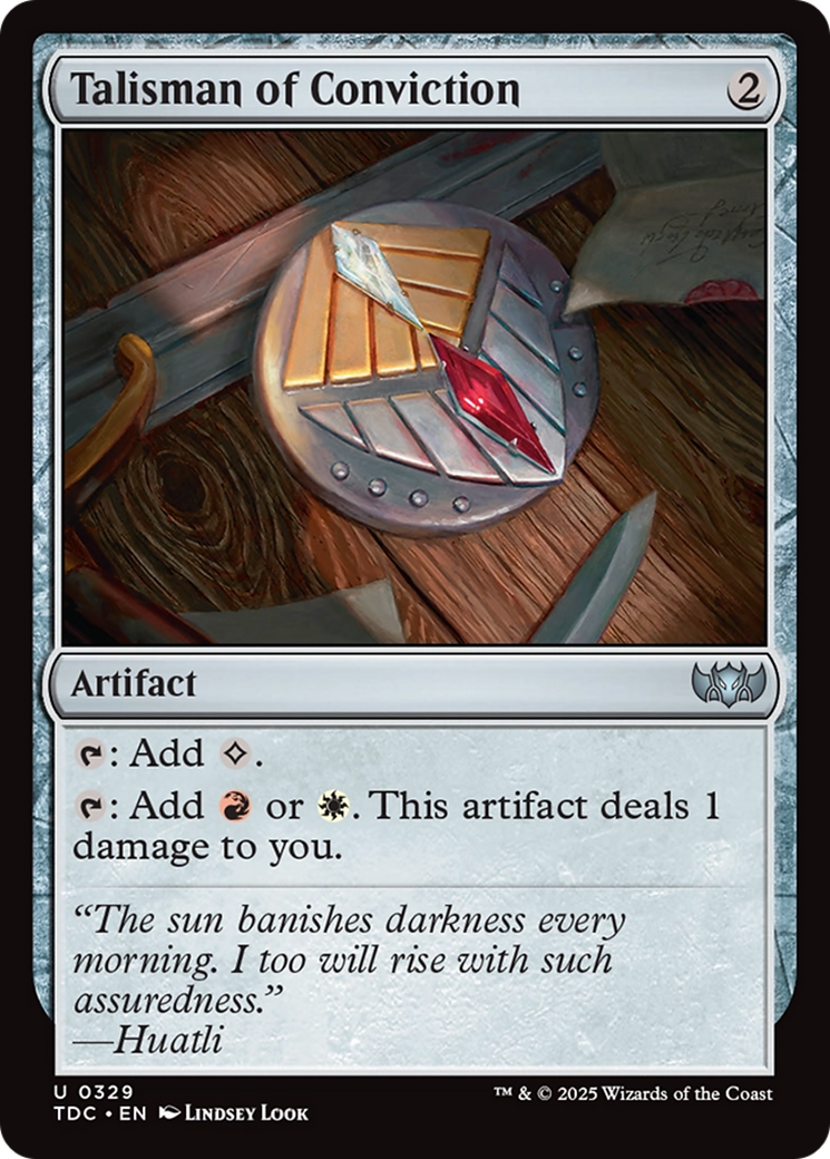 Talisman of Conviction [Tarkir: Dragonstorm Commander] | Card Merchant Takapuna