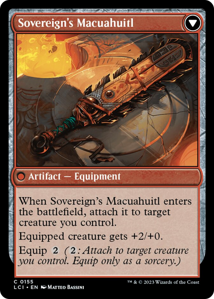 Idol of the Deep King // Sovereign's Macuahuitl [The Lost Caverns of Ixalan] | Card Merchant Takapuna