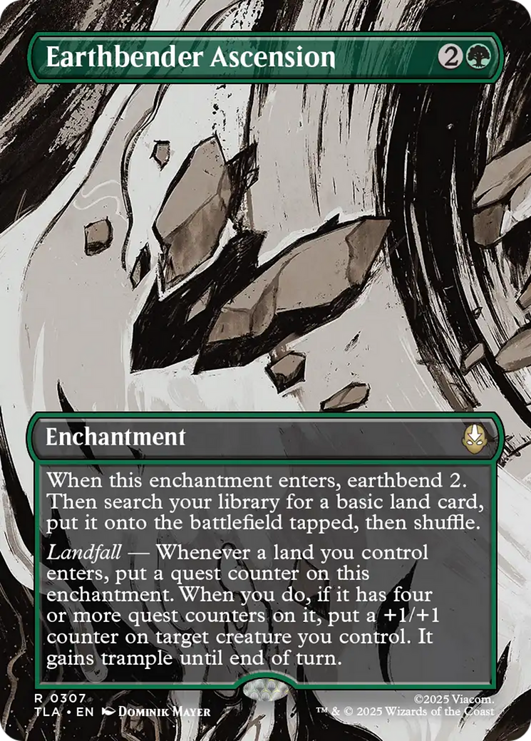 Earthbender Ascension (Borderless) [Avatar: The Last Airbender] | Card Merchant Takapuna