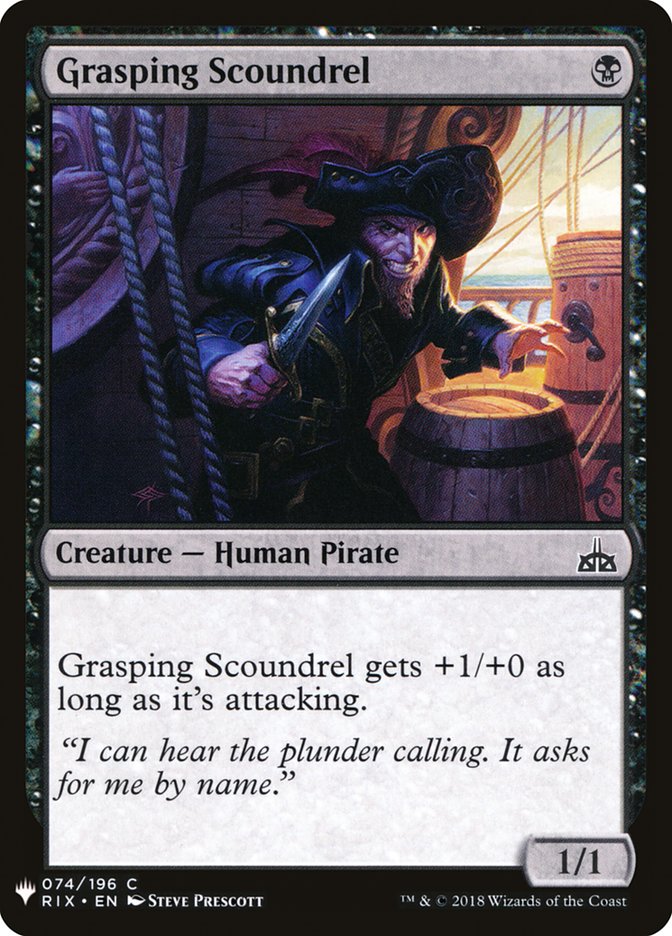 Grasping Scoundrel [Mystery Booster] | Card Merchant Takapuna