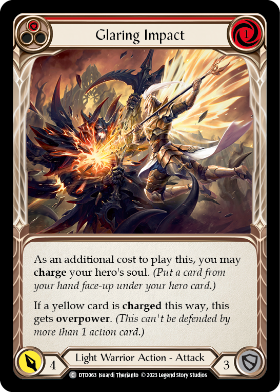Glaring Impact (Red) [DTD063] (Dusk Till Dawn)  Rainbow Foil | Card Merchant Takapuna