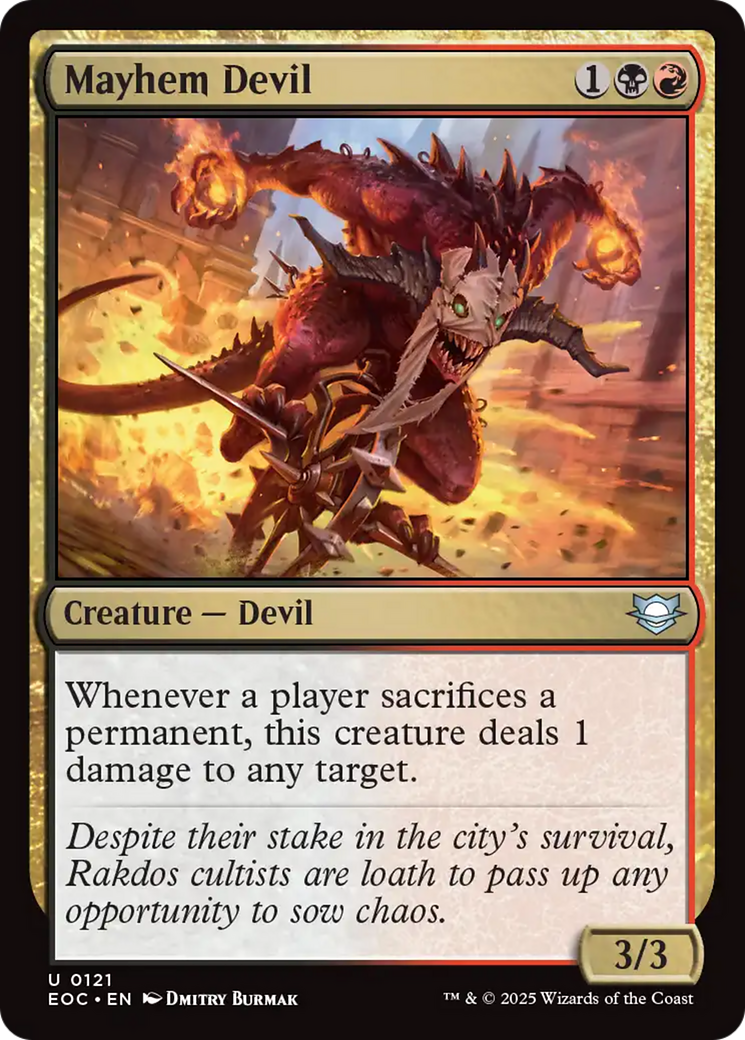 Mayhem Devil [Edge of Eternities Commander] | Card Merchant Takapuna