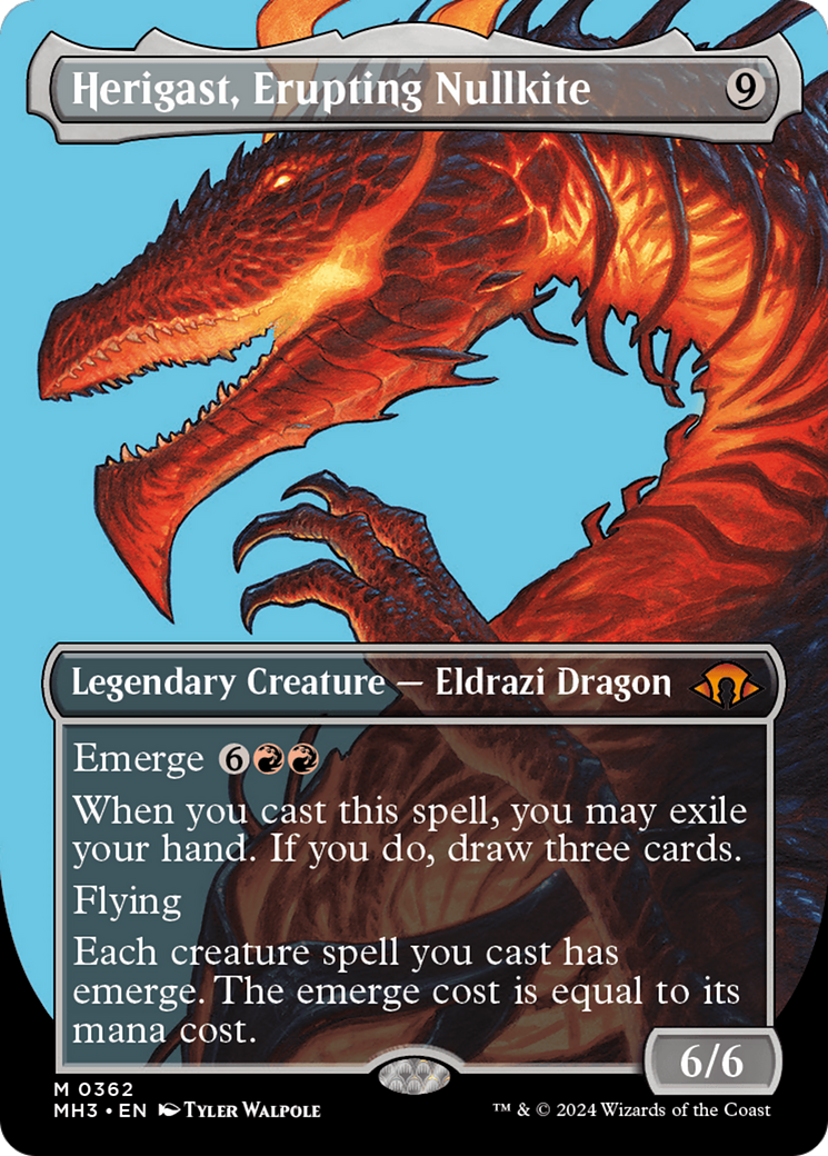 Herigast, Erupting Nullkite (Borderless) [Modern Horizons 3] | Card Merchant Takapuna