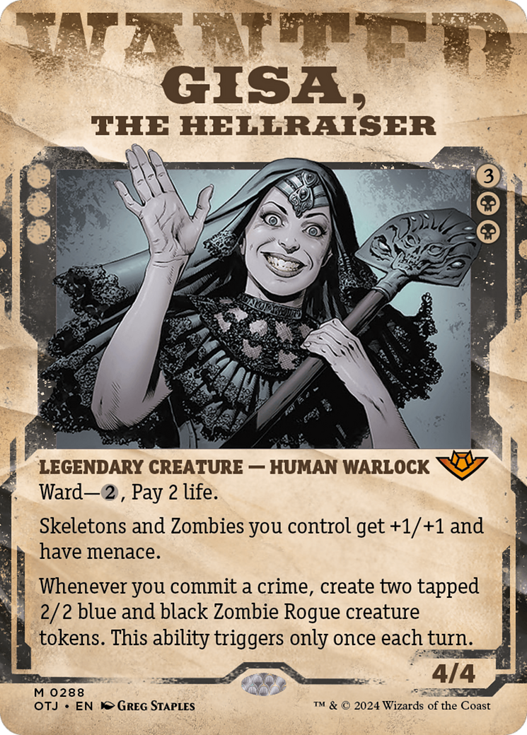 Gisa, the Hellraiser (Showcase) [Outlaws of Thunder Junction] | Card Merchant Takapuna