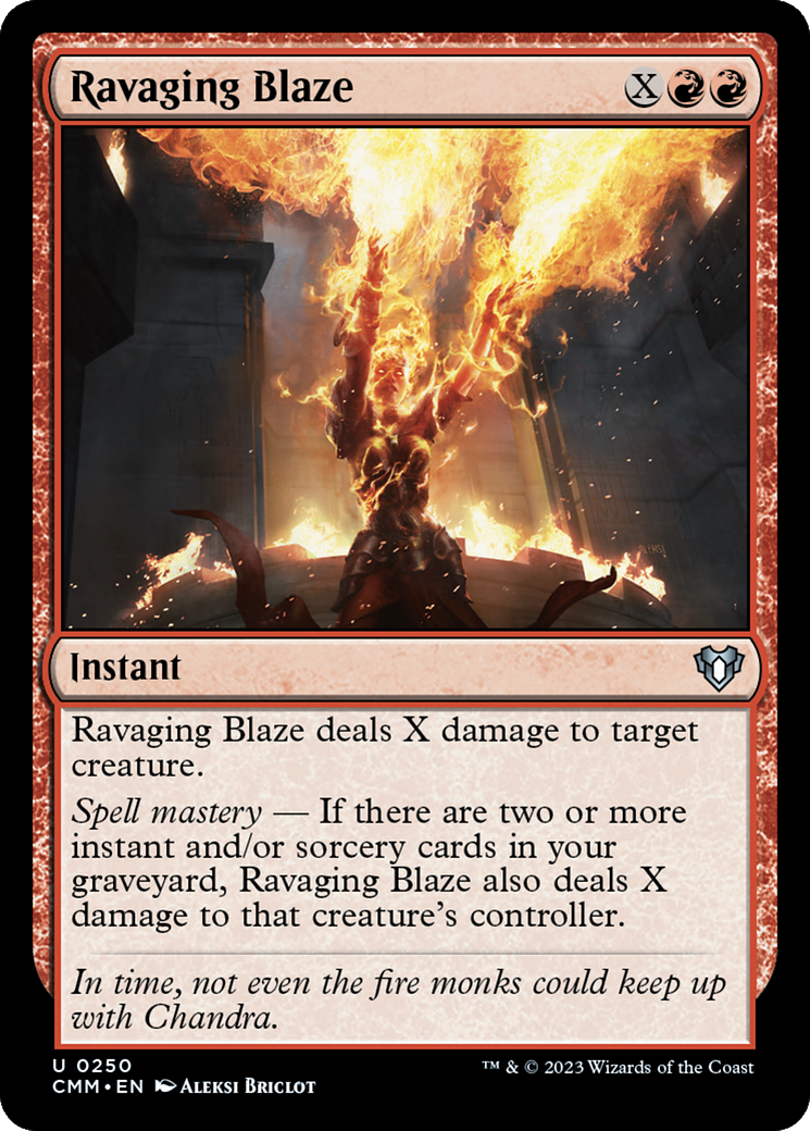 Ravaging Blaze [Commander Masters] | Card Merchant Takapuna