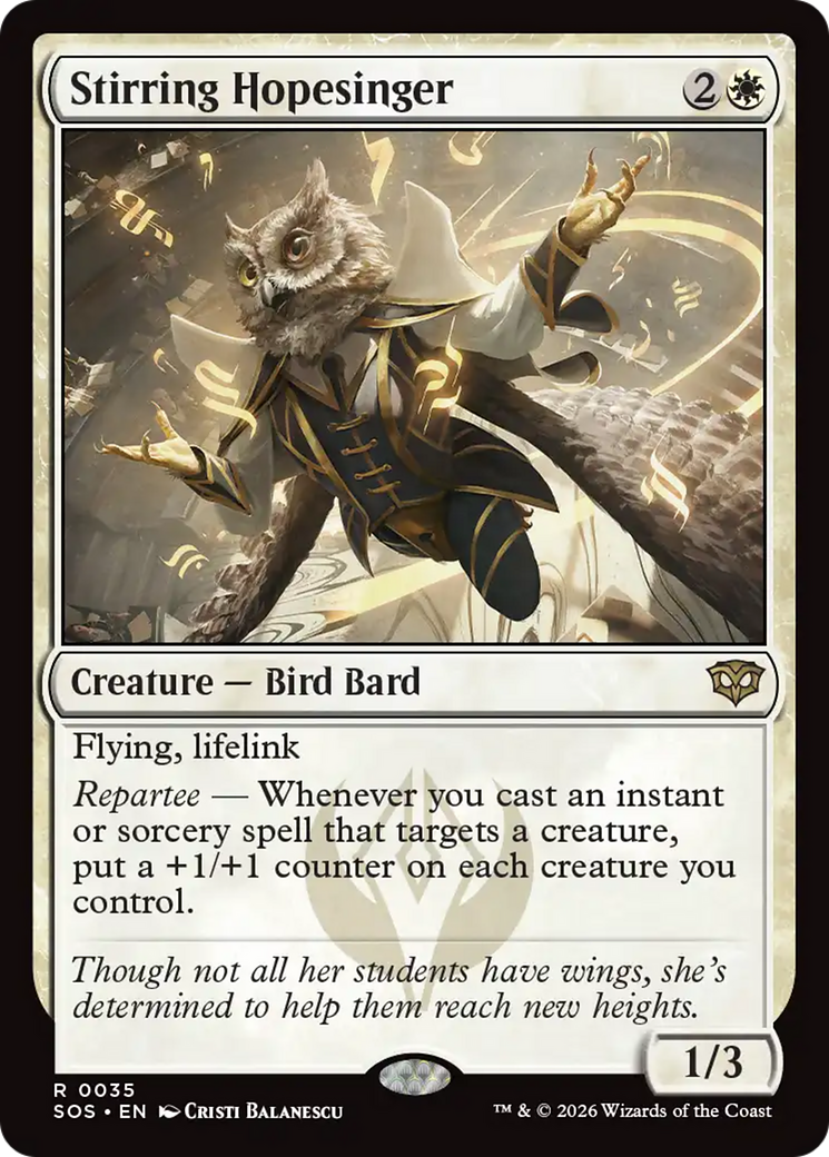 Stirring Hopesinger [Secrets of Strixhaven] | Card Merchant Takapuna