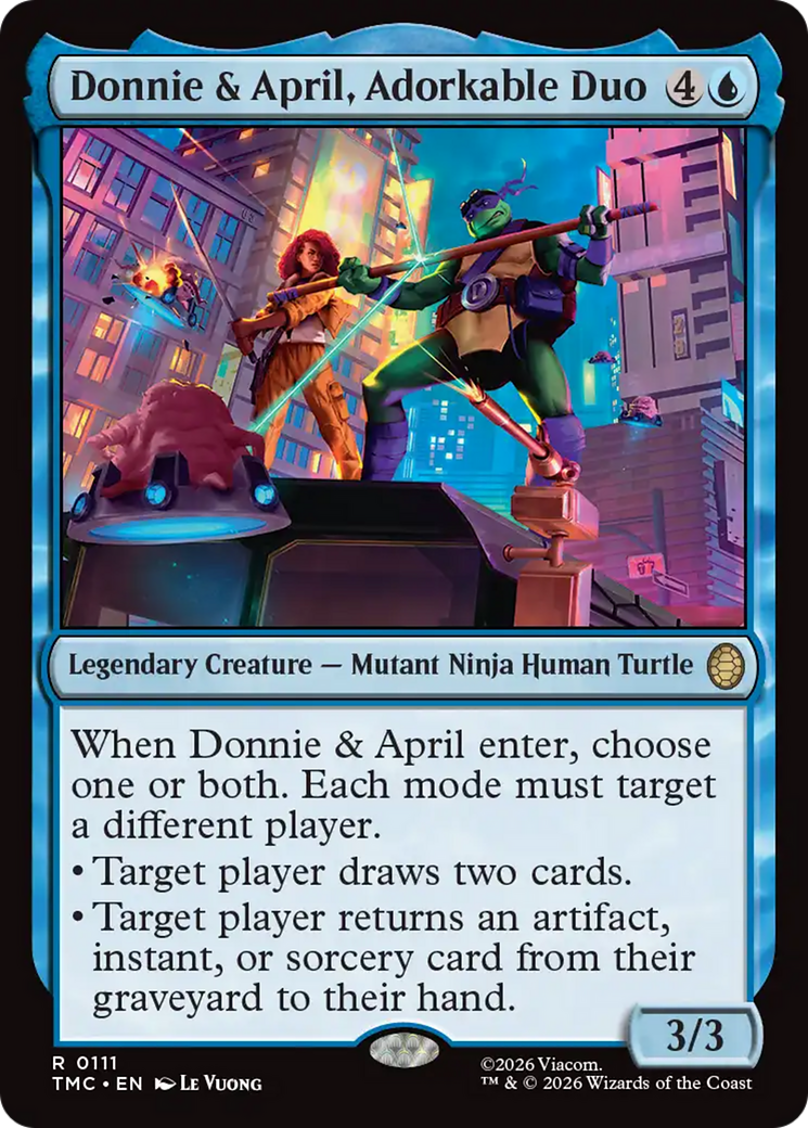 Donnie & April, Adorkable Duo [Teenage Mutant Ninja Turtles Commander] | Card Merchant Takapuna