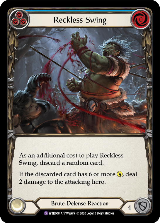 Reckless Swing [U-WTR008] (Welcome to Rathe Unlimited)  Unlimited Rainbow Foil | Card Merchant Takapuna