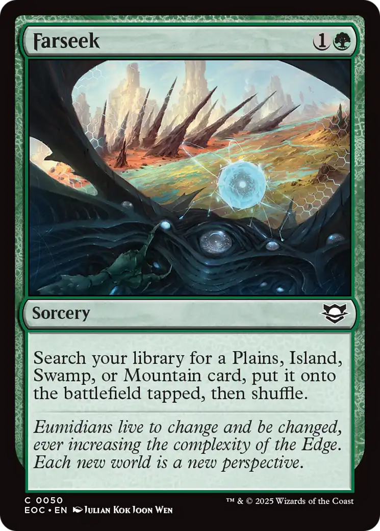Farseek [Edge of Eternities Commander] | Card Merchant Takapuna