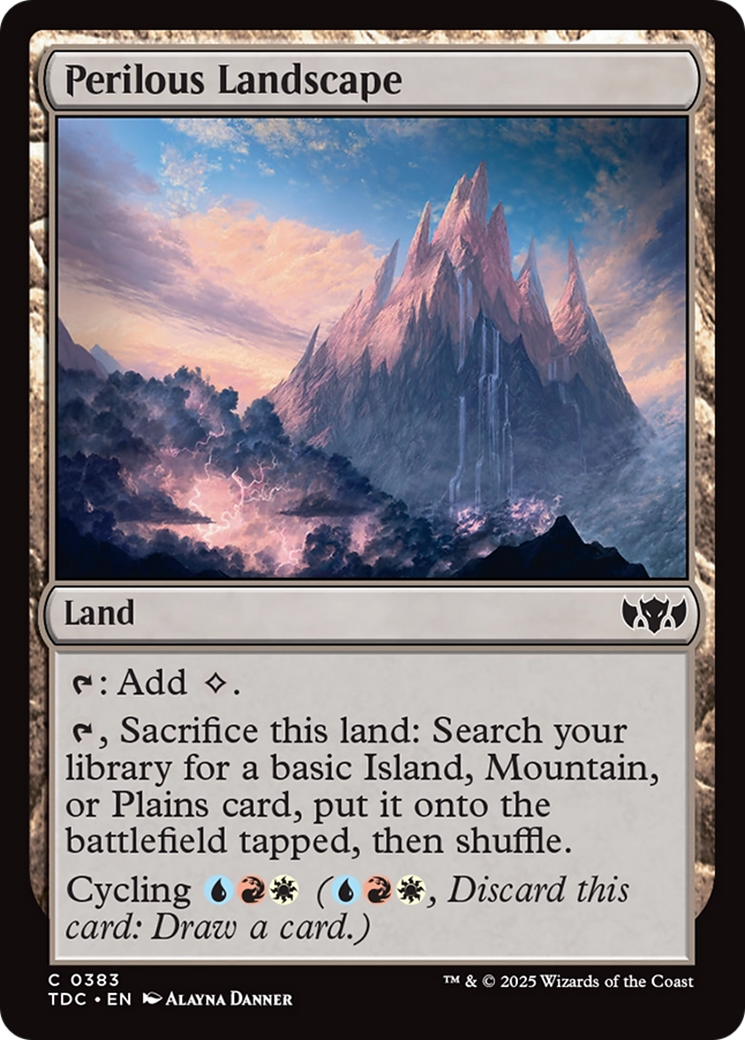 Perilous Landscape [Tarkir: Dragonstorm Commander] | Card Merchant Takapuna