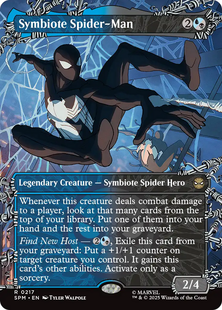 Symbiote Spider-Man (Borderless) [Marvel's Spider-Man] | Card Merchant Takapuna