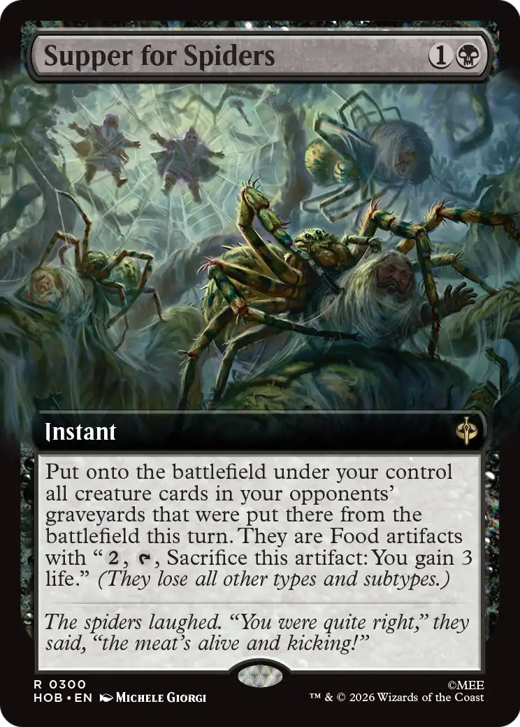 Supper for Spiders (Extended Art) [The Hobbit] | Card Merchant Takapuna