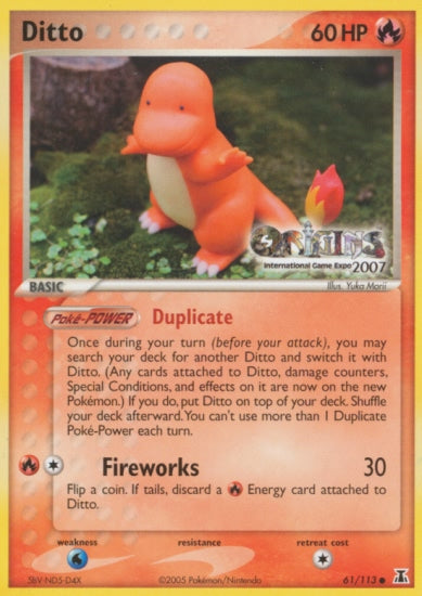 Ditto (61/113) (Origins Game Fair 2007) [EX: Delta Species] | Card Merchant Takapuna