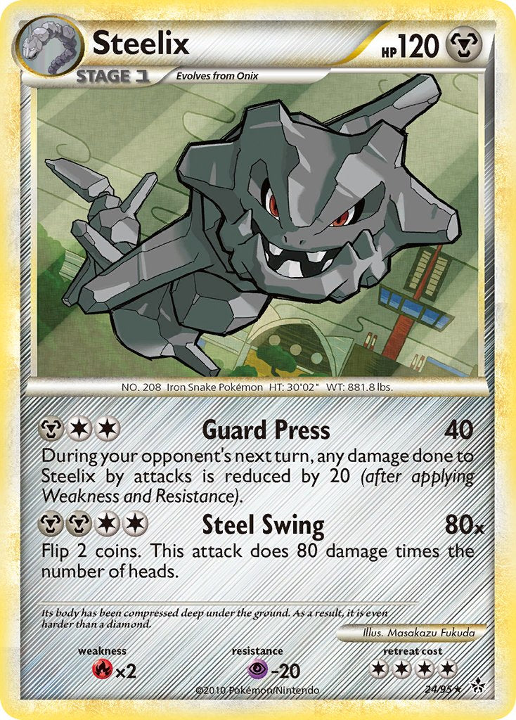 Steelix (24/95) (Theme Deck Exclusive) [HeartGold & SoulSilver: Unleashed] | Card Merchant Takapuna