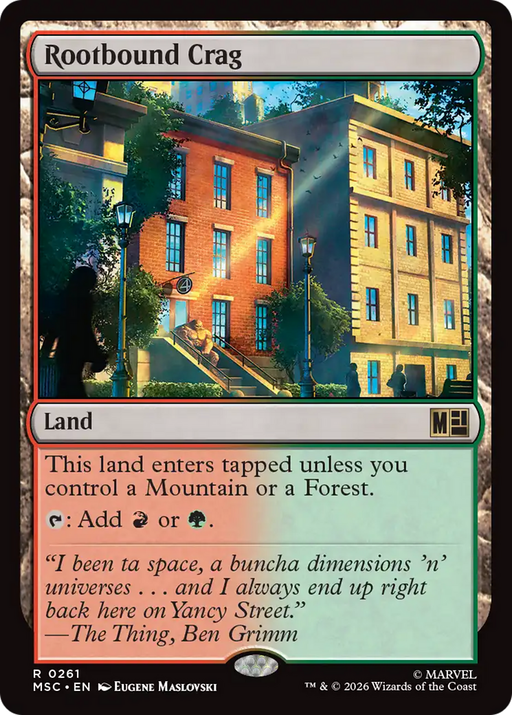 Rootbound Crag (Surge Foil) [Marvel Super Heroes Commander] | Card Merchant Takapuna