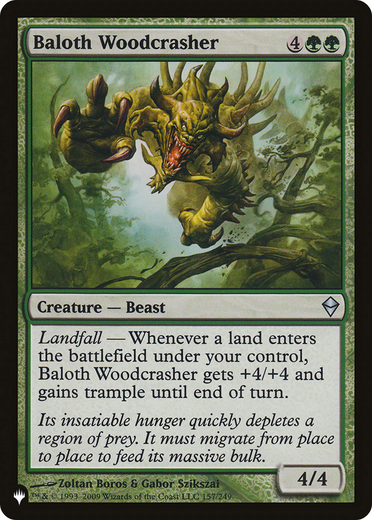 Baloth Woodcrasher [The List] | Card Merchant Takapuna