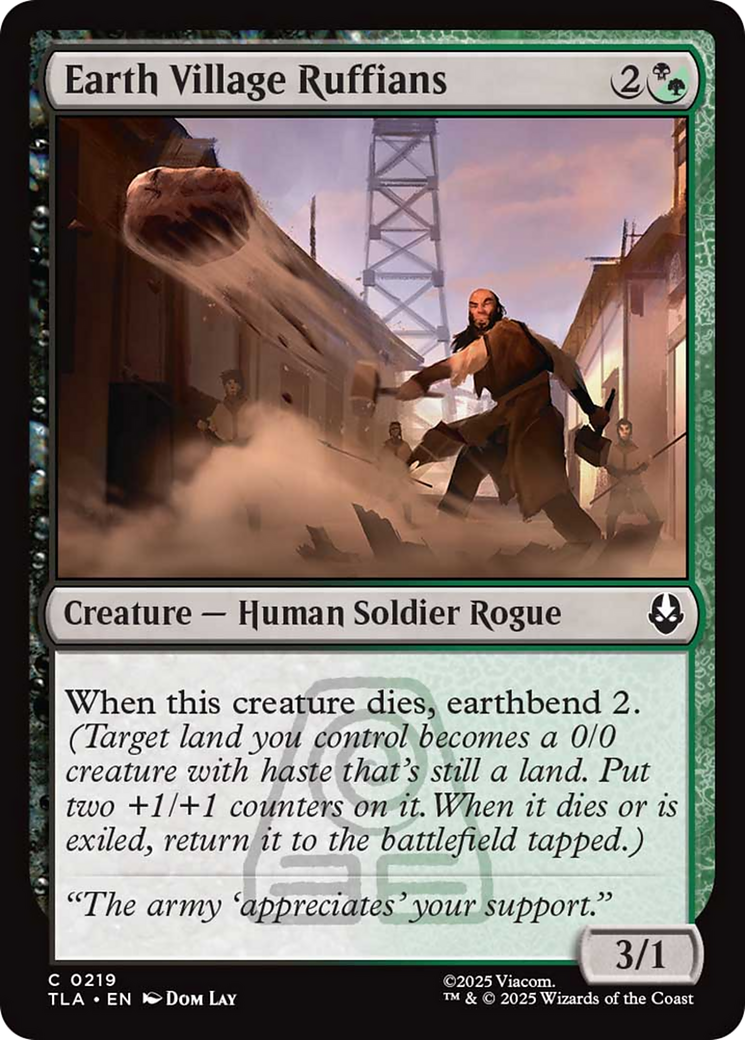 Earth Village Ruffians [Avatar: The Last Airbender] | Card Merchant Takapuna