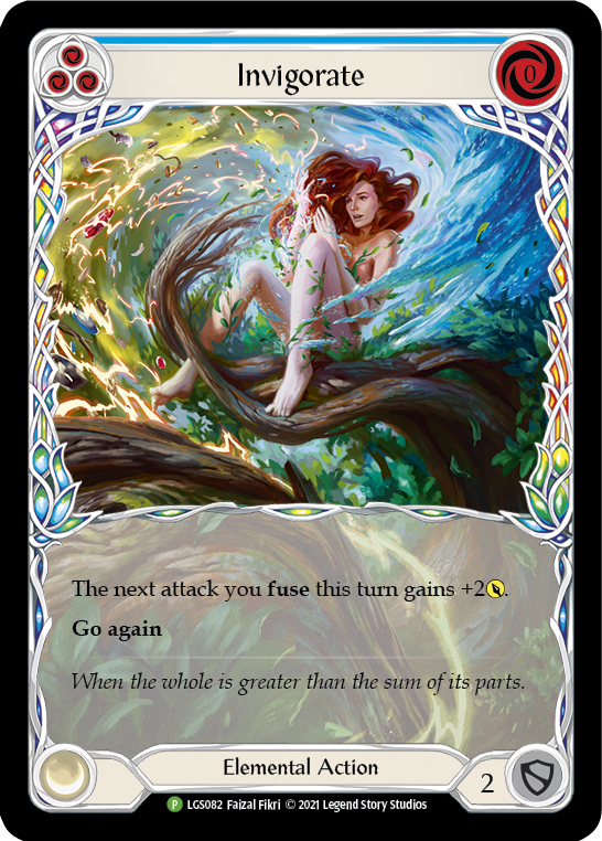 Invigorate (Blue) [LGS082] (Promo)  Rainbow Foil | Card Merchant Takapuna