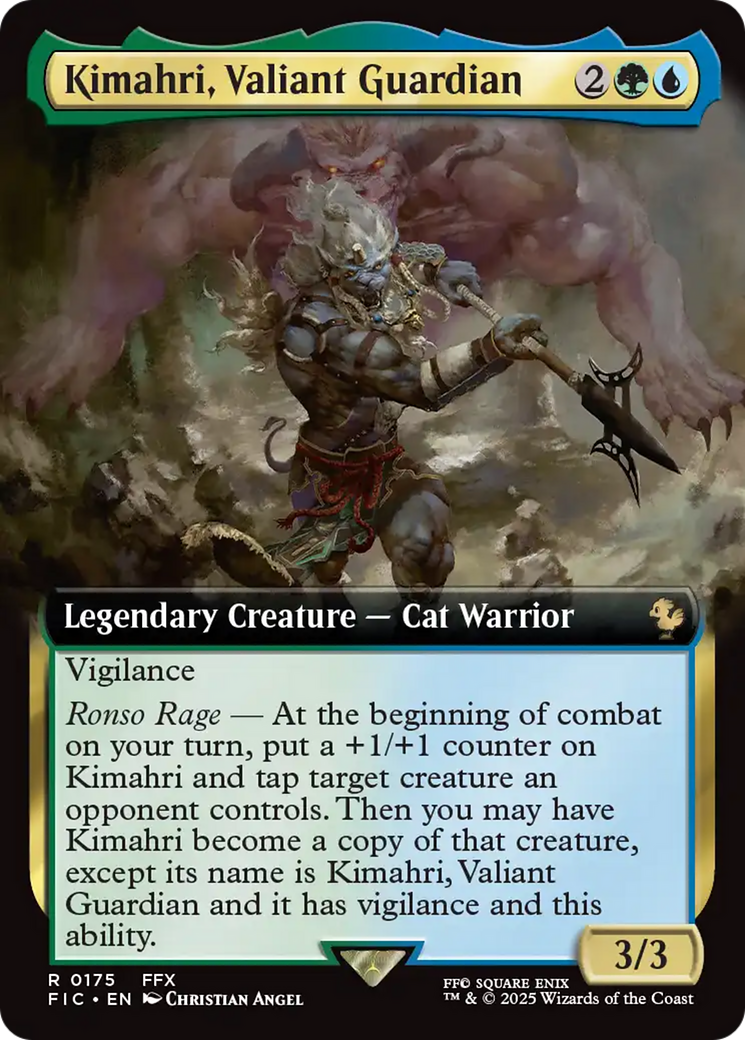 Kimahri, Valiant Guardian (Extended Art) [FINAL FANTASY Commander] | Card Merchant Takapuna