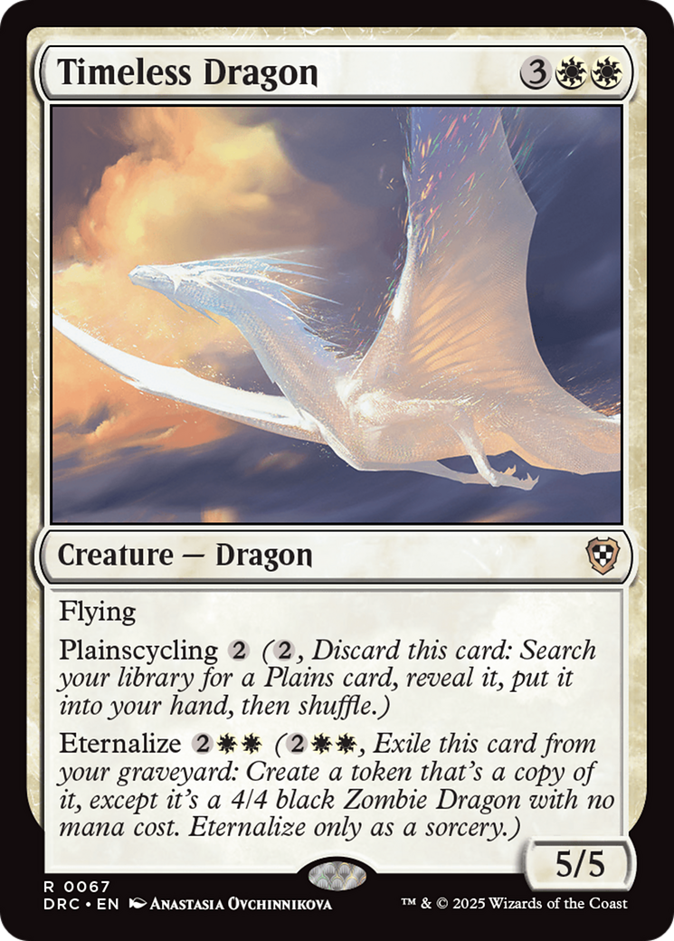 Timeless Dragon [Aetherdrift Commander] | Card Merchant Takapuna