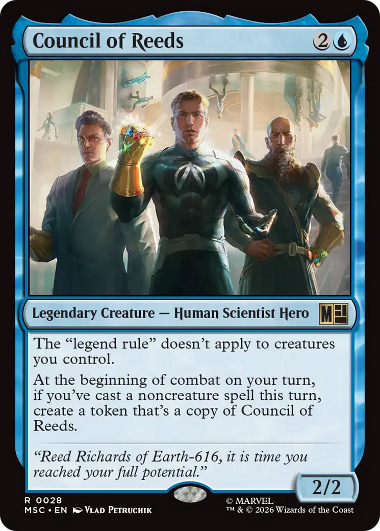 Council of Reeds (Surge Foil) [Marvel Super Heroes Commander] | Card Merchant Takapuna