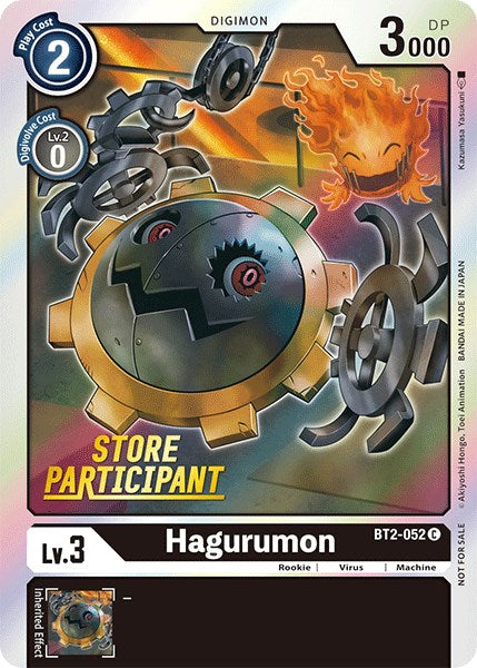 Hagurumon [BT2-052] (Store Participant) [Release Special Booster Promos] | Card Merchant Takapuna