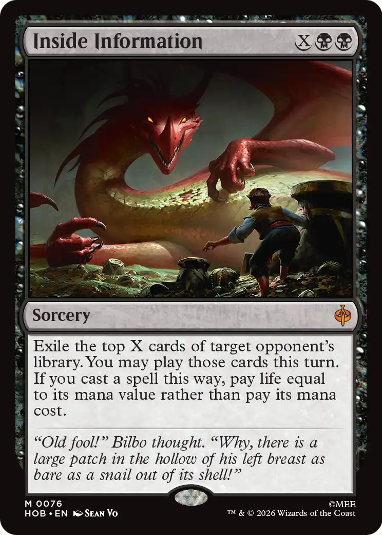 Inside Information [The Hobbit] | Card Merchant Takapuna