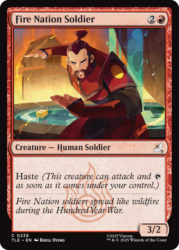Fire Nation Soldier [Avatar: The Last Airbender: Eternal-Legal] | Card Merchant Takapuna