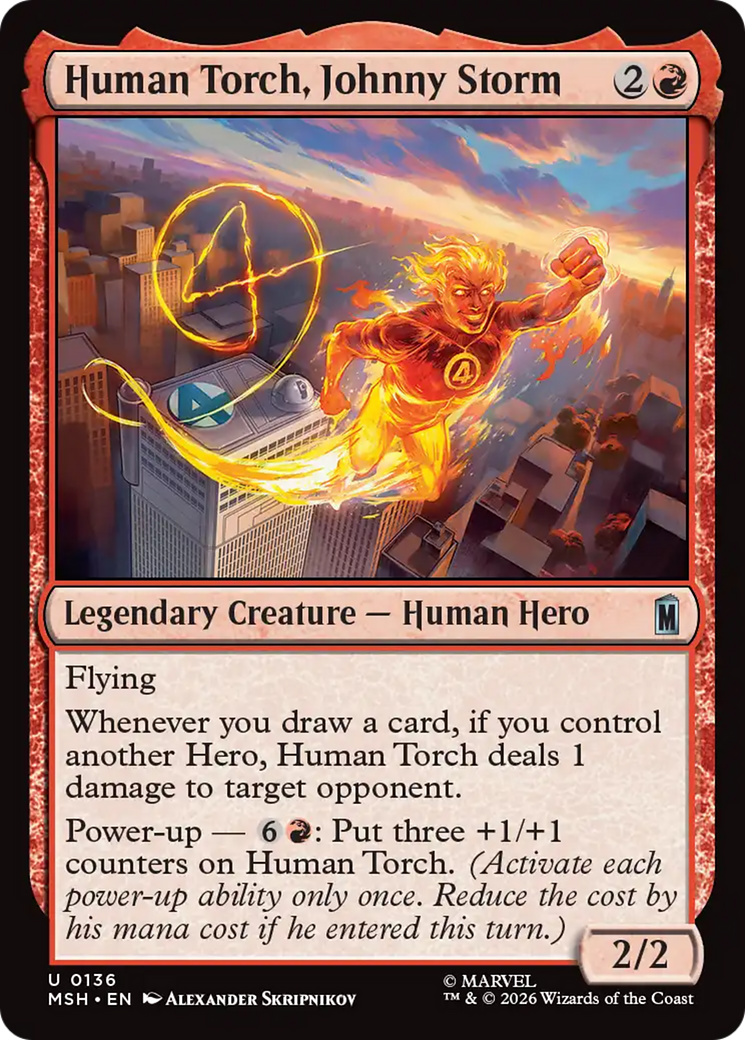 Human Torch, Johnny Storm [Marvel Super Heroes] | Card Merchant Takapuna
