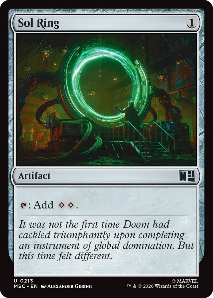 Sol Ring (0211) (Surge Foil) [Marvel Super Heroes Commander] | Card Merchant Takapuna