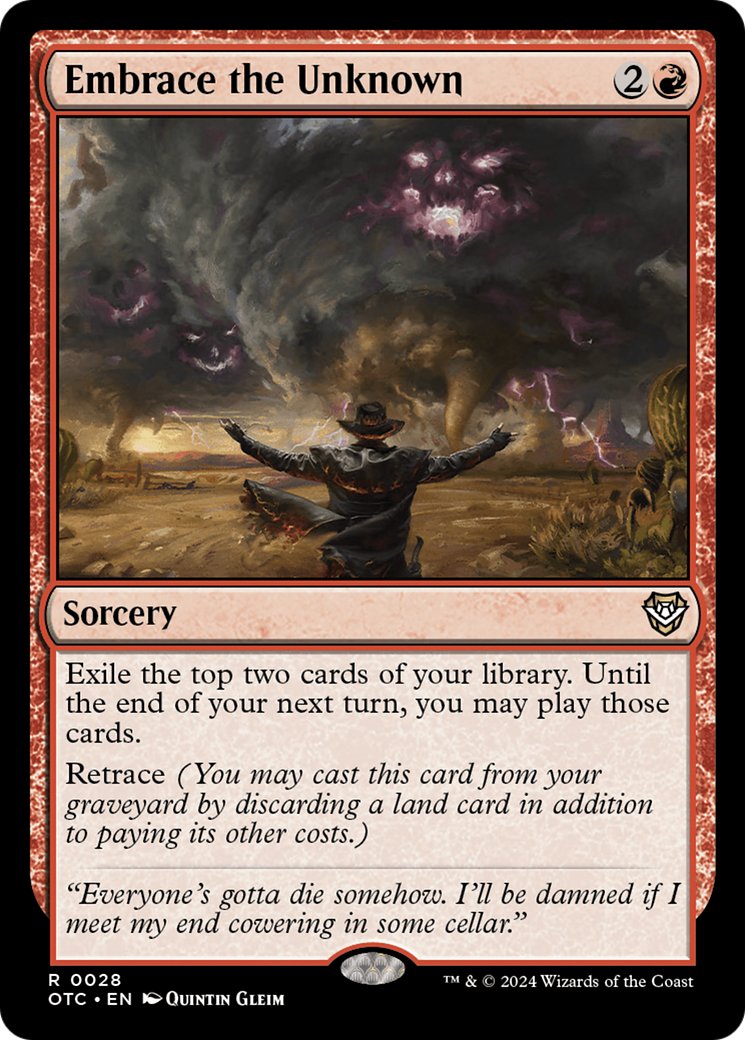 Embrace the Unknown [Outlaws of Thunder Junction Commander] | Card Merchant Takapuna