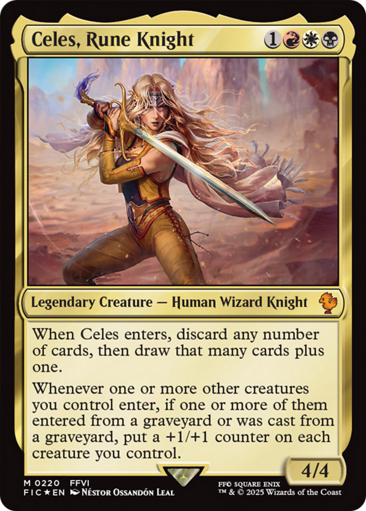 Celes, Rune Knight (Surge Foil) [FINAL FANTASY Commander] | Card Merchant Takapuna