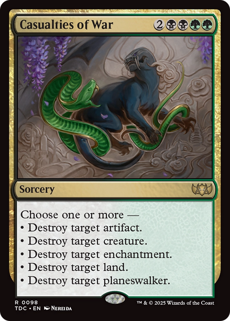 Casualties of War [Tarkir: Dragonstorm Commander] | Card Merchant Takapuna