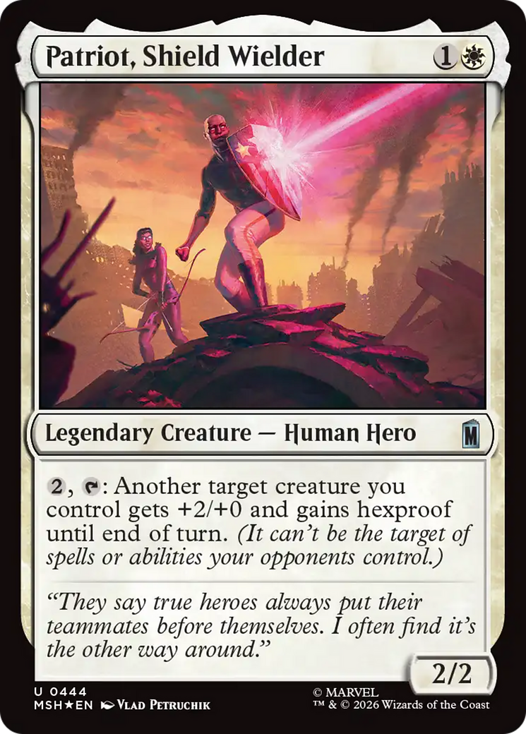 Patriot, Shield Wielder (Surge Foil) [Marvel Super Heroes] | Card Merchant Takapuna