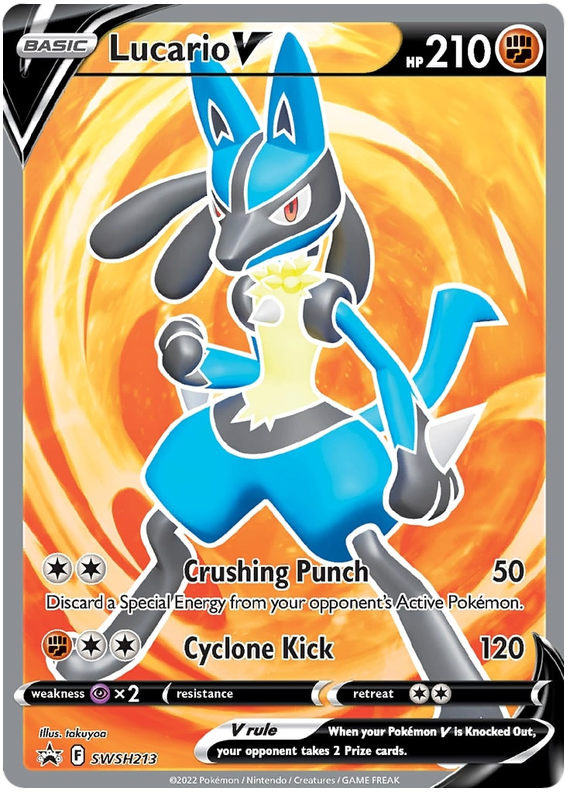Lucario V (SWSH213) [Sword & Shield: Black Star Promos] | Card Merchant Takapuna
