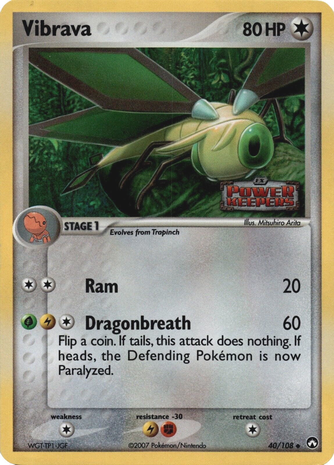 Vibrava (40/108) (Stamped) [EX: Power Keepers] | Card Merchant Takapuna