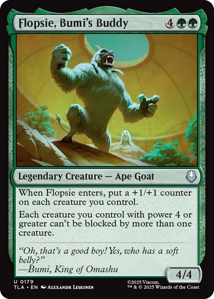 Flopsie, Bumi's Buddy [Avatar: The Last Airbender] | Card Merchant Takapuna