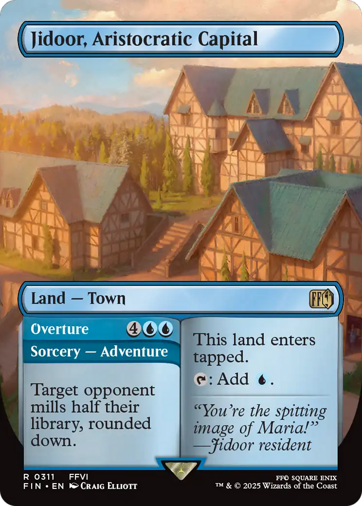 Jidoor, Aristocratic Capital // Overture (Borderless) [FINAL FANTASY] | Card Merchant Takapuna