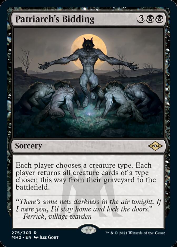 Patriarch's Bidding (Foil Etched) [Modern Horizons 2] | Card Merchant Takapuna