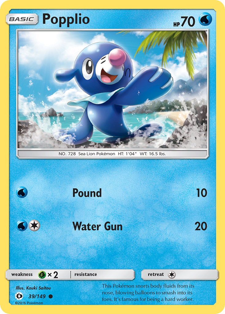 Popplio (39/149) [Sun & Moon: Base Set] | Card Merchant Takapuna