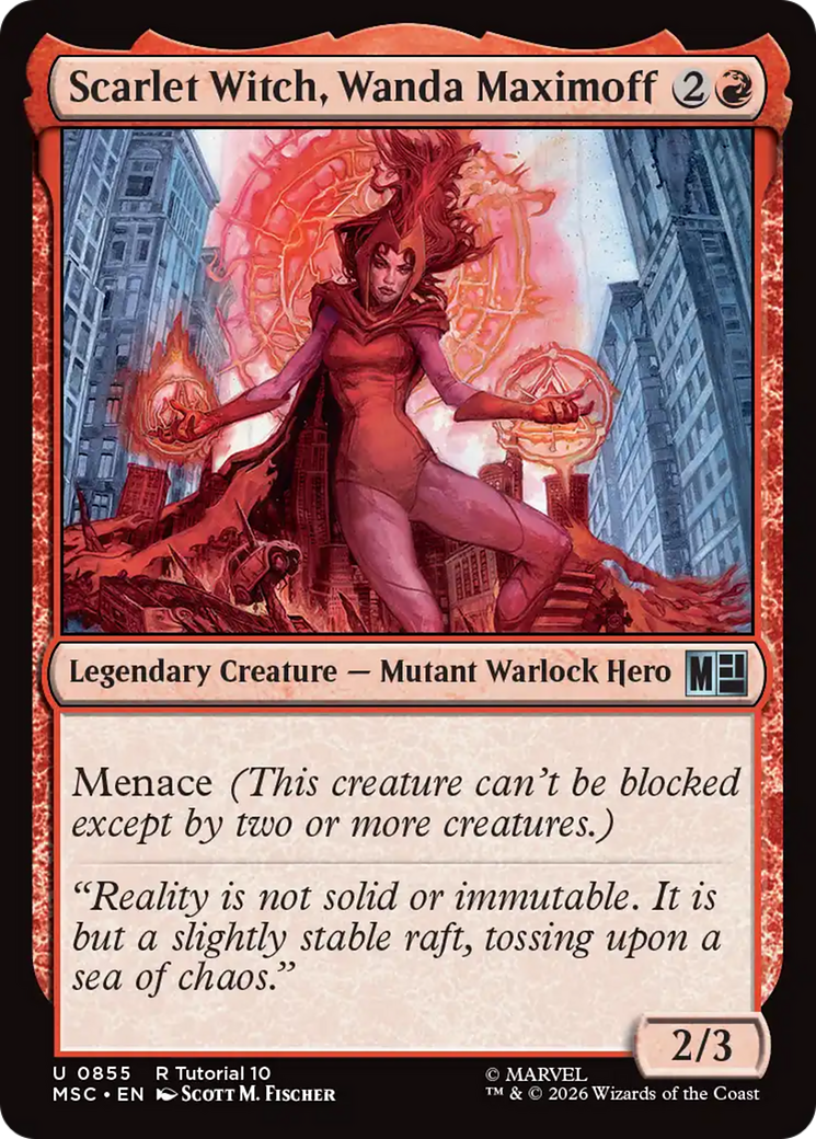 Scarlet Witch, Wanda Maximoff (0855) [Marvel Super Heroes Commander] | Card Merchant Takapuna