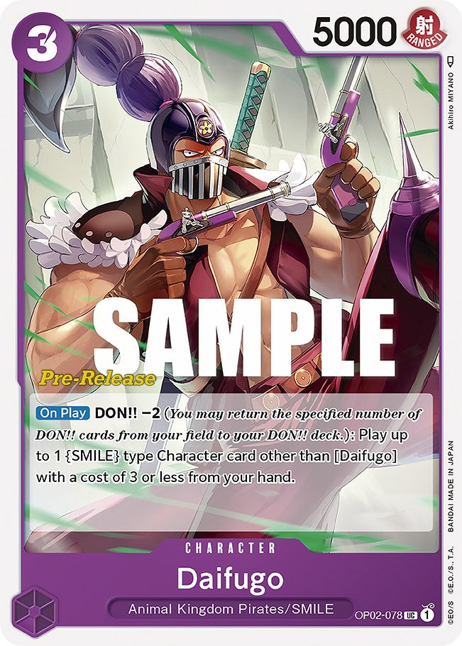 Daifugo [Paramount War Pre-Release Cards] | Card Merchant Takapuna