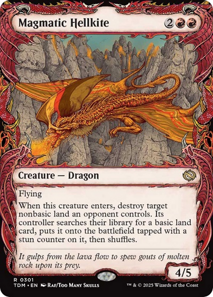 Magmatic Hellkite (Showcase) [Tarkir: Dragonstorm] | Card Merchant Takapuna