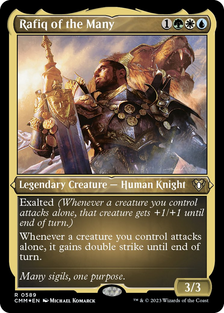 Rafiq of the Many (Foil Etched) [Commander Masters] | Card Merchant Takapuna
