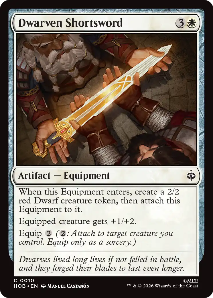 Dwarven Shortsword [The Hobbit] | Card Merchant Takapuna