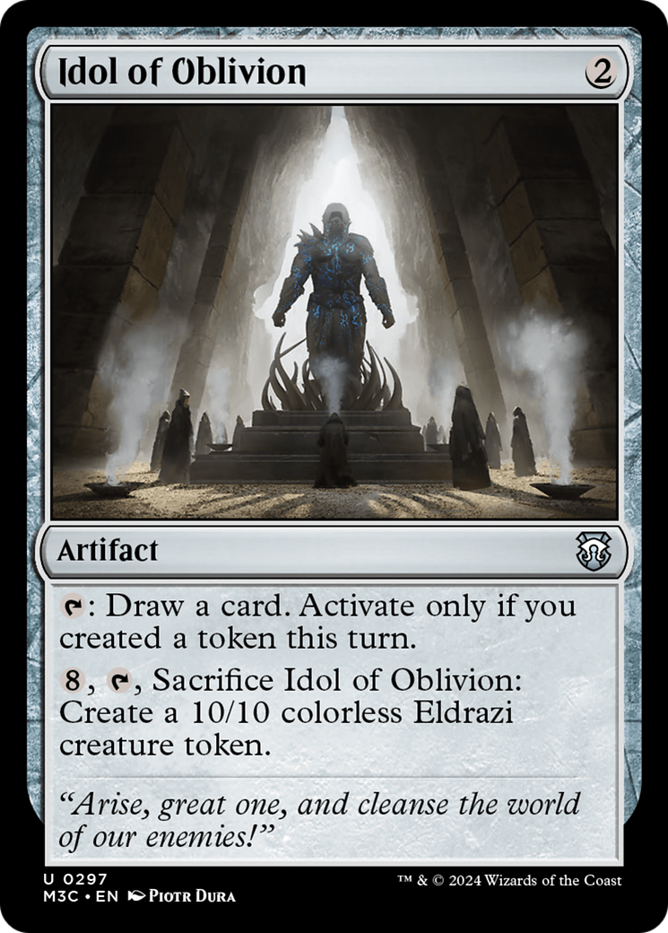 Idol of Oblivion (Ripple Foil) [Modern Horizons 3 Commander] | Card Merchant Takapuna