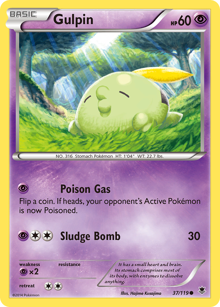 Gulpin (37/119) [XY: Phantom Forces] | Card Merchant Takapuna